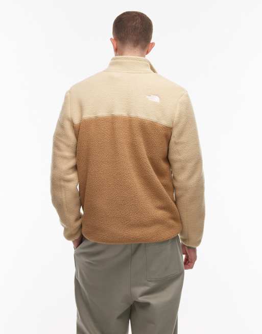 The North Face – Yumiori – Brun, blockfärgad, fleecetröja med 1/4-lång dragkedja, 3 av 5