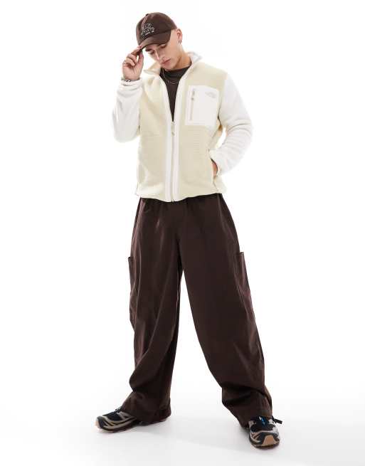 The North Face - Yumiori - Fleece jack met rits in wit en gebroken wit