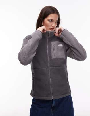 The North Face - Yumiori - Fleece-Jacke in Grau mit Reißverschluss