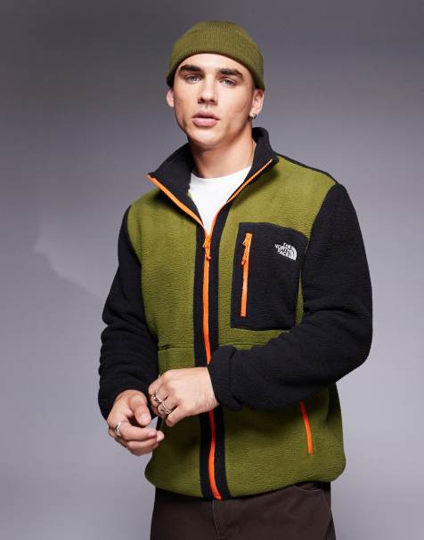 The North Face – Yumiori – Fleece-Jacke in Khaki mit Farbblockdesign und durchgehendem Reißverschluss - view 1