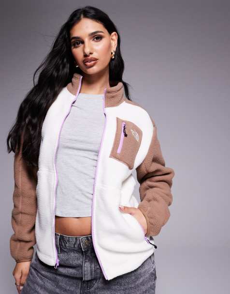 The North Face – Yumiori – Fleece-Jacke in Weiß und Blau mit Reißverschluss - view 1