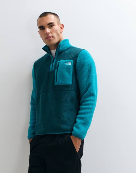 The North Face Yumiori fleece med 1/4-dragkedja i teal - view 1