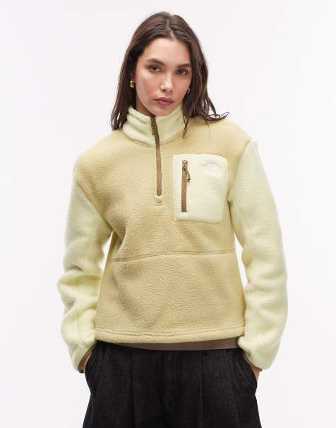 The North Face - Yumiori - Fleece met 1/4 rits in geel - view 1