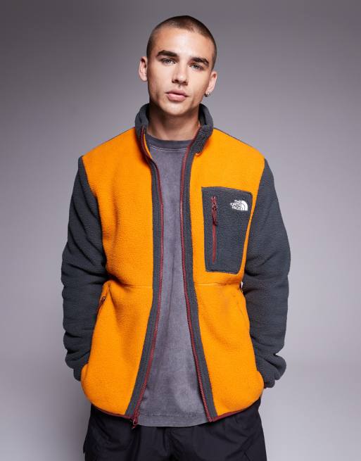 The North Face - Yumiori - Fleece met kleurvlakken en rits in oranje