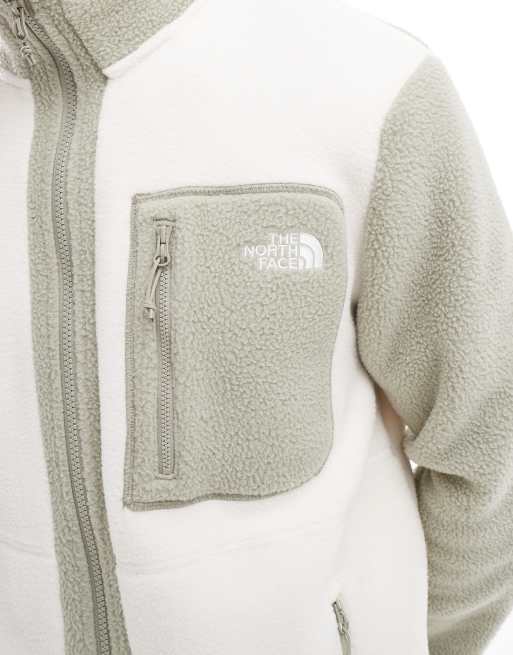 The North Face Yumiori full zip colourblock fleece in off white, 4 of 4