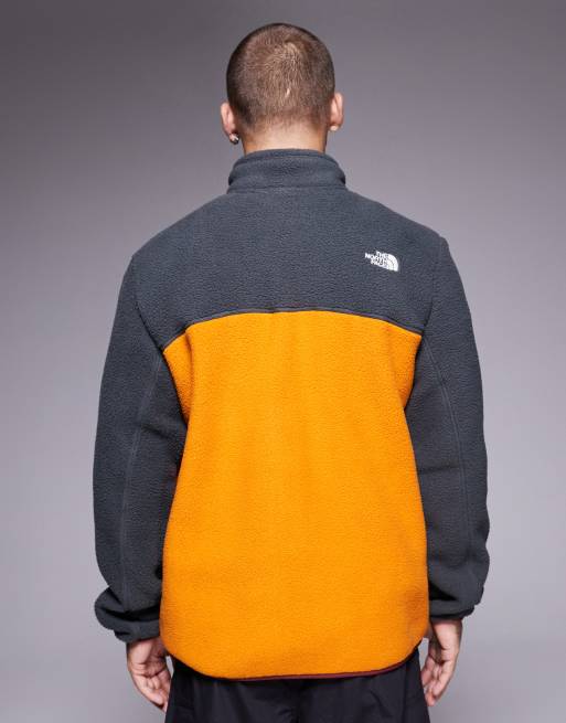 The North Face Yumiori full zip colourblock fleece in orange, 3 of 5