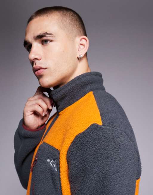 The North Face Yumiori full zip colourblock fleece in orange, 4 of 5