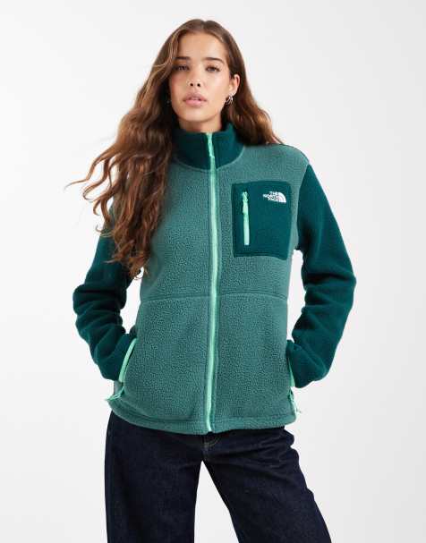 The North Face Yumiori full zip fleece in dark green - view 1