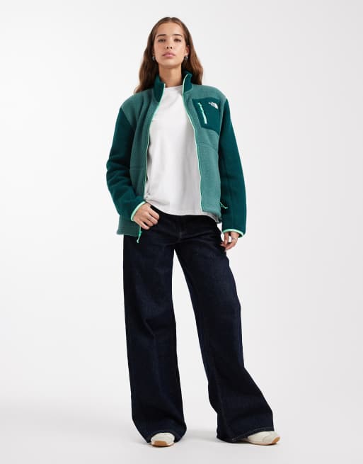 The North Face Yumiori full zip fleece in dark green, 2 of 4