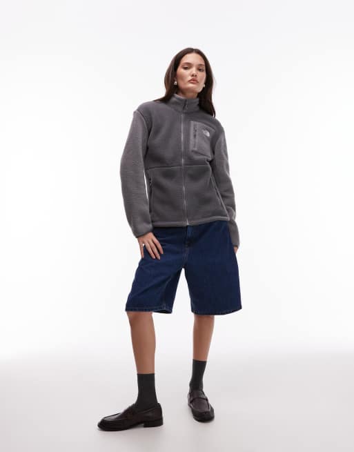 The North Face Yumiori full-zip fleece jumper in grey