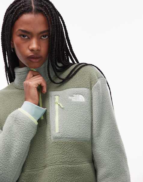 The North Face - Yumiori - Grøn fleece-trøje med 1/4 lynlås - view 1