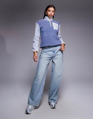 The North Face Yumiori Half Zip Jacket In Blue