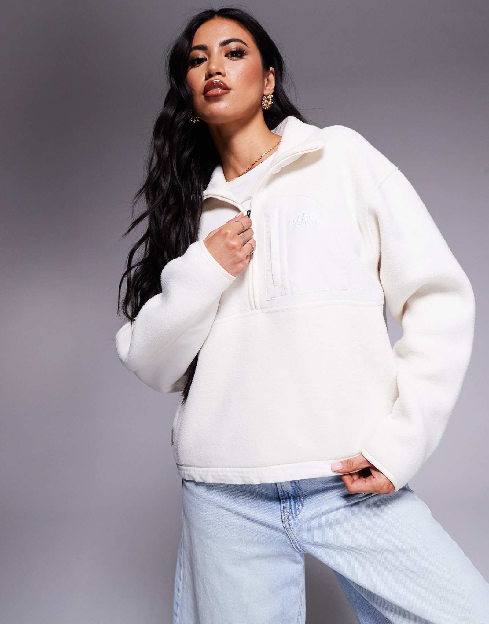 Куртка на молнии The North Face Yumiori кремового цвета