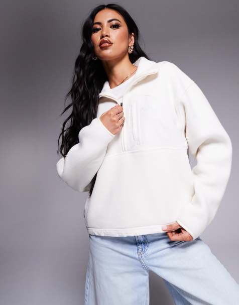 The North Face Yumiori Half Zip Jacket in cream