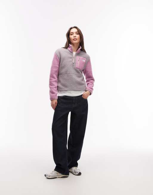 The North Face – Yumiori – Lila fleecetröja med 1/4-lång dragkedja, 2 av 4