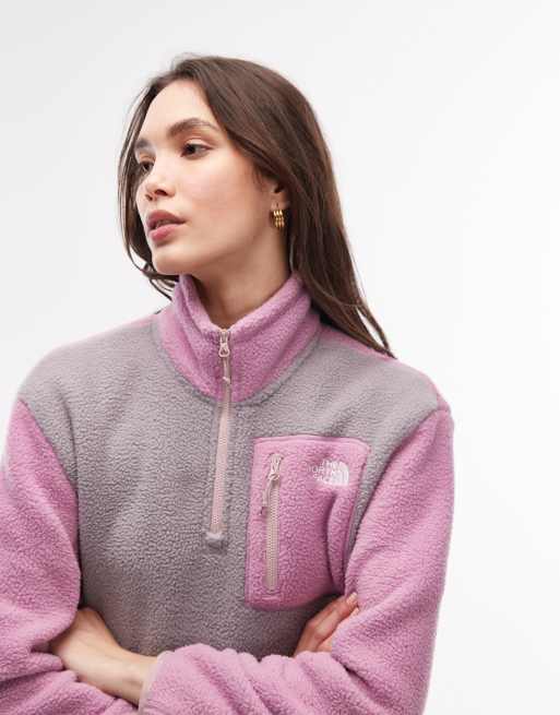 The North Face – Yumiori – Lila fleecetröja med 1/4-lång dragkedja, 3 av 4