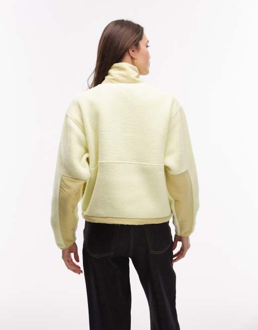 The North Face Yumiori off peak 1/2 zip fleece in yellow, 2 of 4