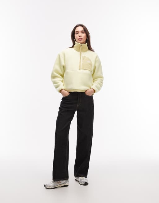 The North Face Yumiori off peak 1/2 zip fleece in yellow, 3 of 4