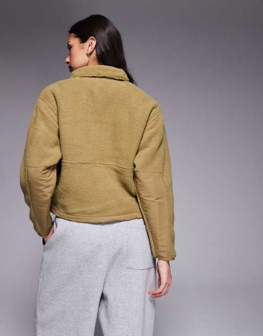 The North Face Yumiori Off Peak 1/2 zip fleece jacket in beige, 4 of 4