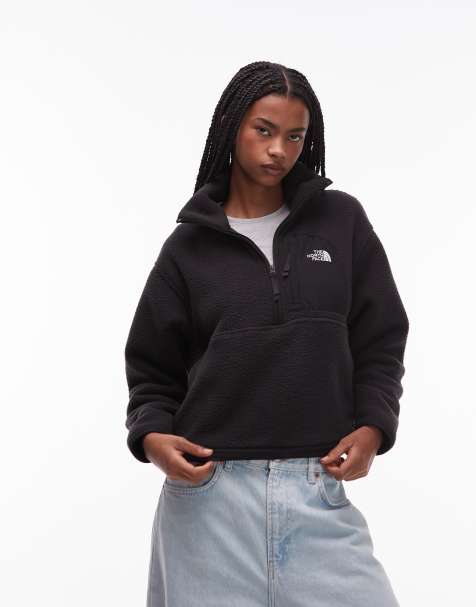 The North Face Yumiori off peak 1/2 zip fleece jacket in black - view 1