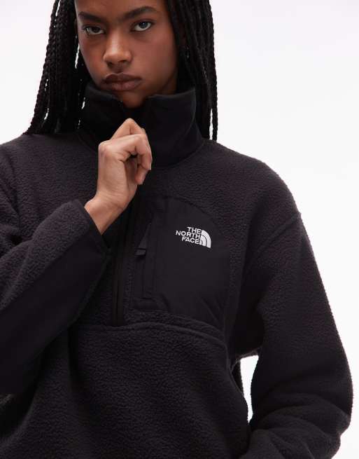 The North Face Yumiori off peak 1/2 zip fleece jacket in black | ASOS