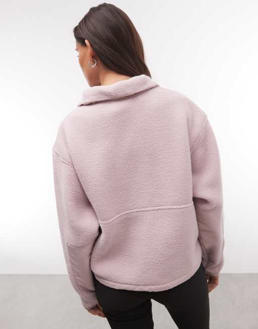 The North Face Yumiori Off Peak 1/2 zip jack in roze, 3 van 4