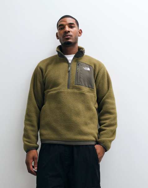 The North Face Yumiori Off Peak 1/2 zip jacket in khaki - view 1