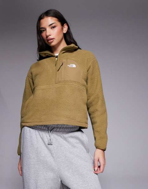 The North Face – Yumiori Off Peak – Fleece-Jacke in Beige mit kurzem Reißverschluss - view 1