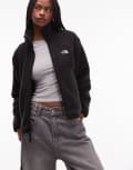 [The North Face] The North Face Yumiori Off Peak full zip fleece jacket in black XS Tnf black