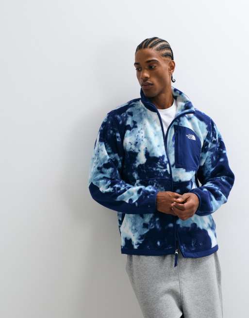 The North Face Yumiori Off Peak full zip jacket in blue print, 4 of 5