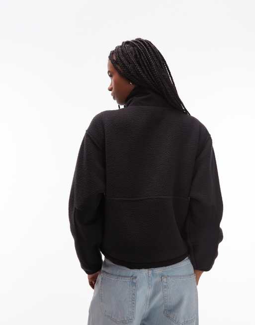 The North Face - Yumiori Off Peak - Giacca in pile nera con zip corta, 4 di 4