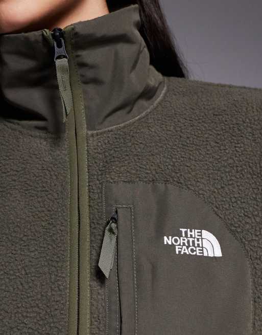 The North Face - Yumiori Off Peak - Giacca in pile verde con zip corta, 4 di 4