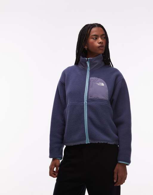 The North Face – Yumiori Off Peak – Niebieska kurtka polarowa z zapięciem na zamek