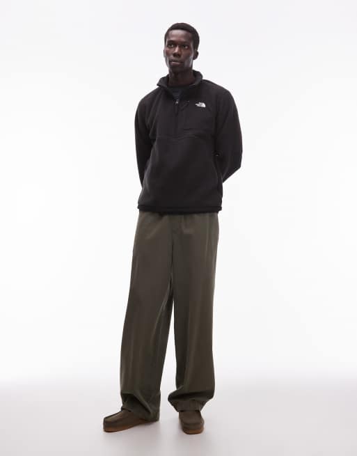 The North Face – Yumiori Off Peak – Schwere Fleece-Jacke in grauem Farbblockdesign mit halblangem Reißverschluss, 2 von 5