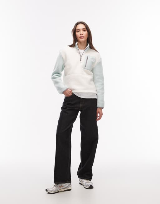 The North Face - Yumiori - Pile bianco sporco con zip corta, 3 di 4