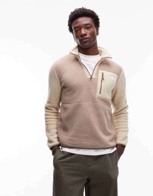 The North Face - Yumiori - Pile grigio chiaro color block con zip
