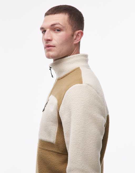 The North Face - Yumiori - Polaire effet color block à col zippé - Beige, 4 de 5