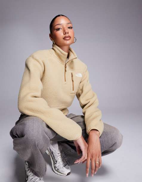 The North Face Yumiori quarter zip fleece in brown - view 1