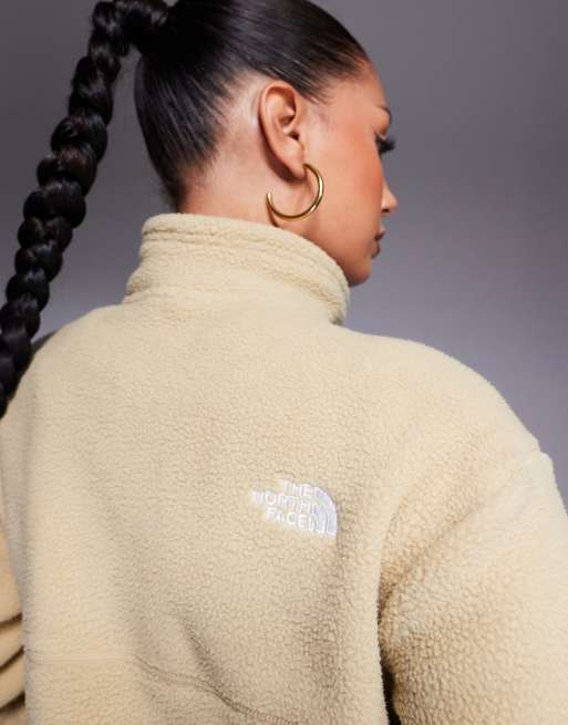 The North Face Yumiori quarter zip fleece in brown, 3 of 4