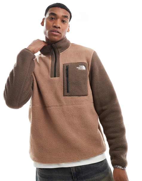 The North Face Yumiori Quarter Zip Fleece in brown - view 1