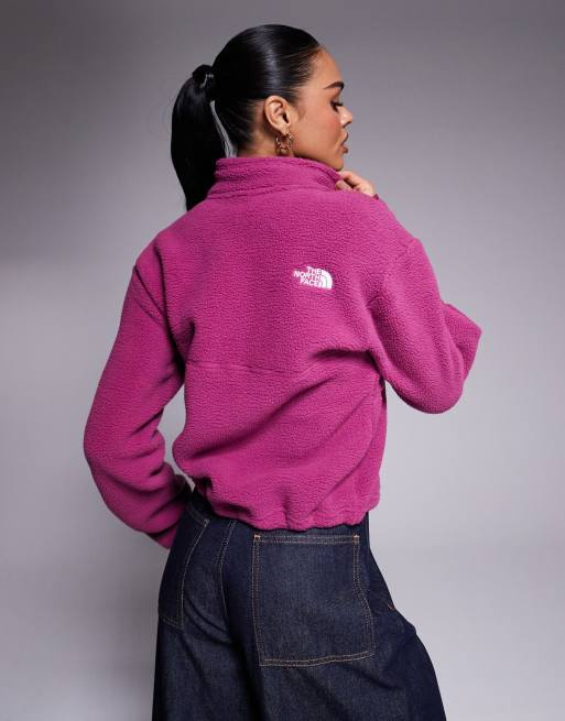 The North Face Yumiori quarter zip fleece in purple | ASOS