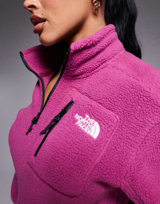 The North Face Yumiori quarter zip fleece in purple, 3 of 4