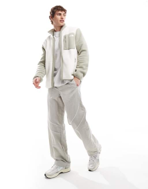 The North Face - Yumiori - Råhvid fleece med farveblok-design og fuld lynlås, 3 af 4