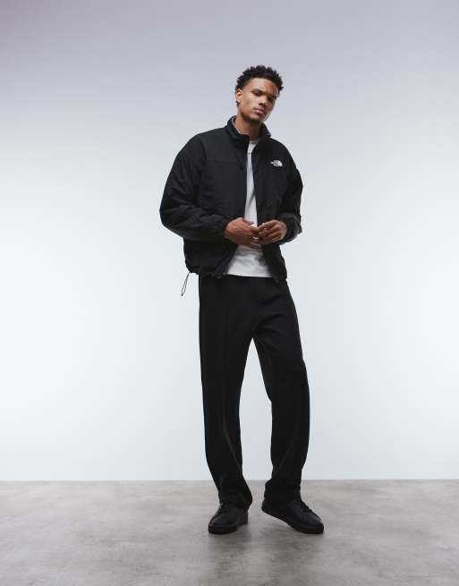 The North Face yumiori reversible fleece jacket in black and grey - BLACK