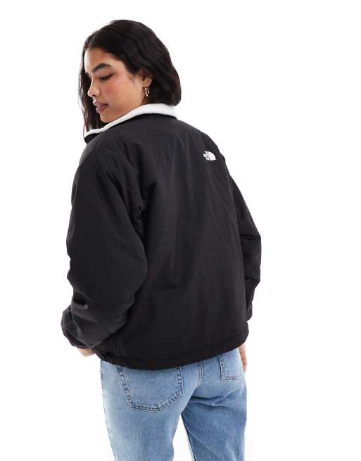 Black and white womens north face jacket best sale