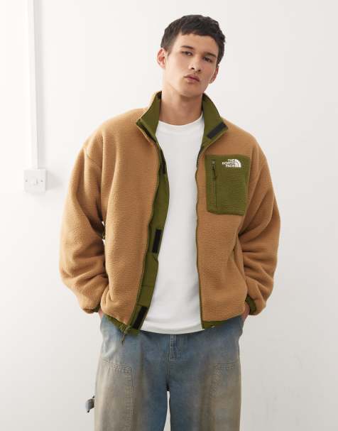The North Face Yumiori reversible fleece jacket in brown and olive - view 1