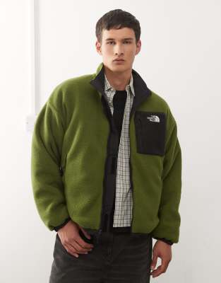 The North Face The North Face Yumiori Reversible fleece jacket in green and black