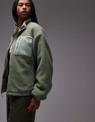 The North Face The North Face Yumiori reversible fleece jacket in light green