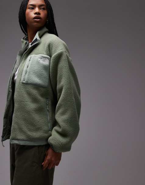 The North Face Yumiori reversible fleece jacket in light green - view 1
