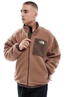 The North Face Yumiori reversible fleece jacket in smokey brown-latte